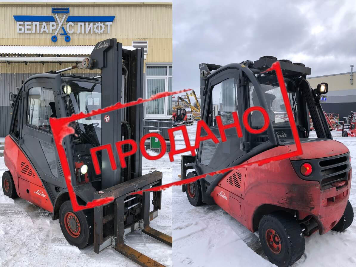 Купить бу погрузчик вилочный дизельный Linde H30D 2008г.