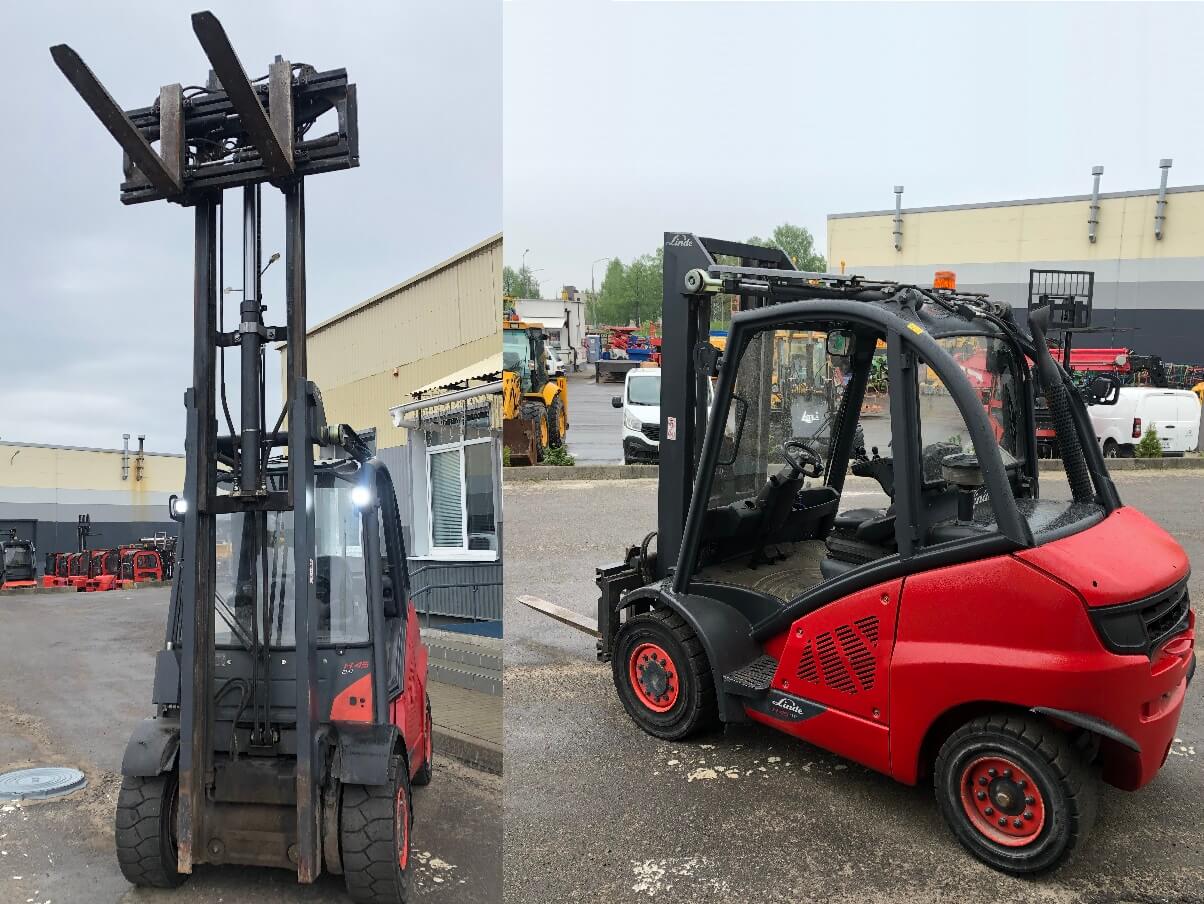 Погрузчик бу дизельный вилочный Linde H45D-02